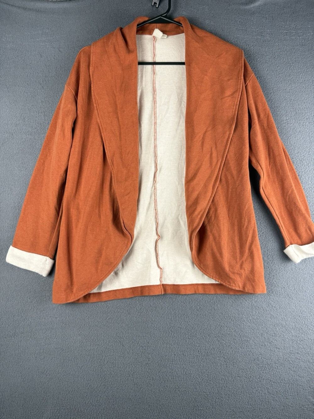Dolan Left Coast Collection Jacket Size Small Orange Blazer Knit Anthro